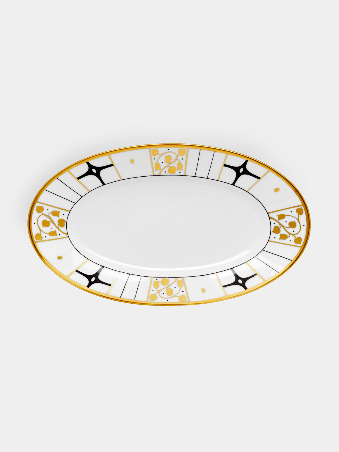 Augarten - Déco Vienne Hand-Painted Porcelain Serving Platter - White - ABASK - 
