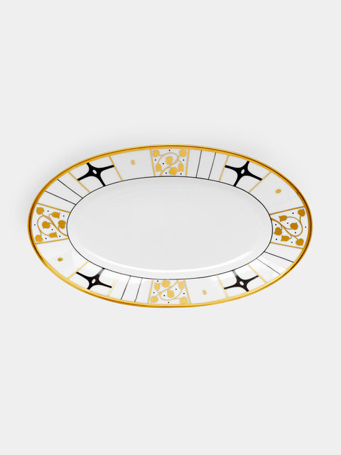 Augarten - Déco Vienne Hand-Painted Porcelain Serving Platter - White - ABASK - 