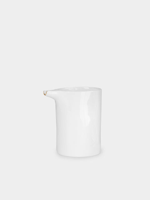 Feldspar - Hand-Painted 24ct Gold and Bone China Milk Jug -  - ABASK - 