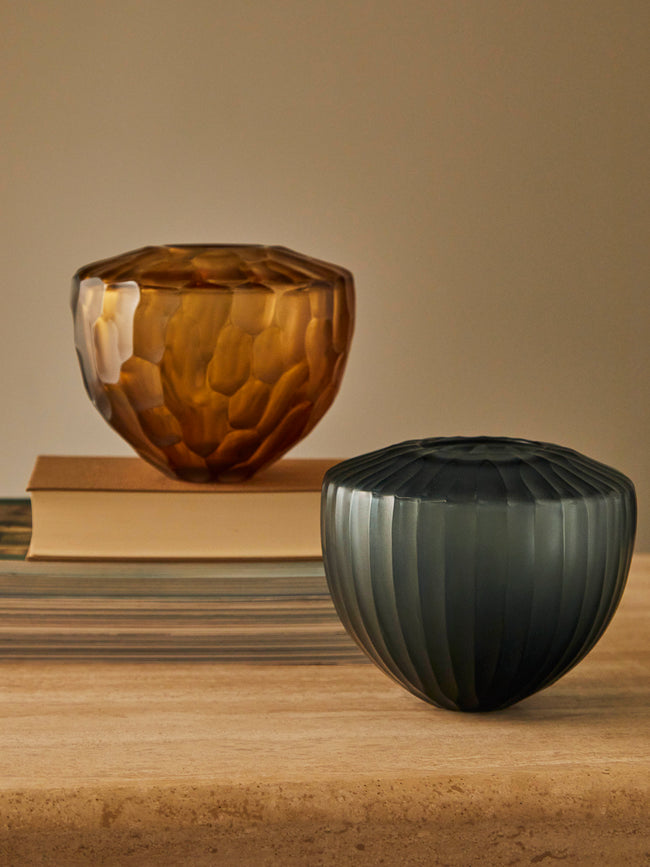 Micheluzzi Glass - Goccia Oceano Hand-Blown Murano Glass Vase -  - ABASK