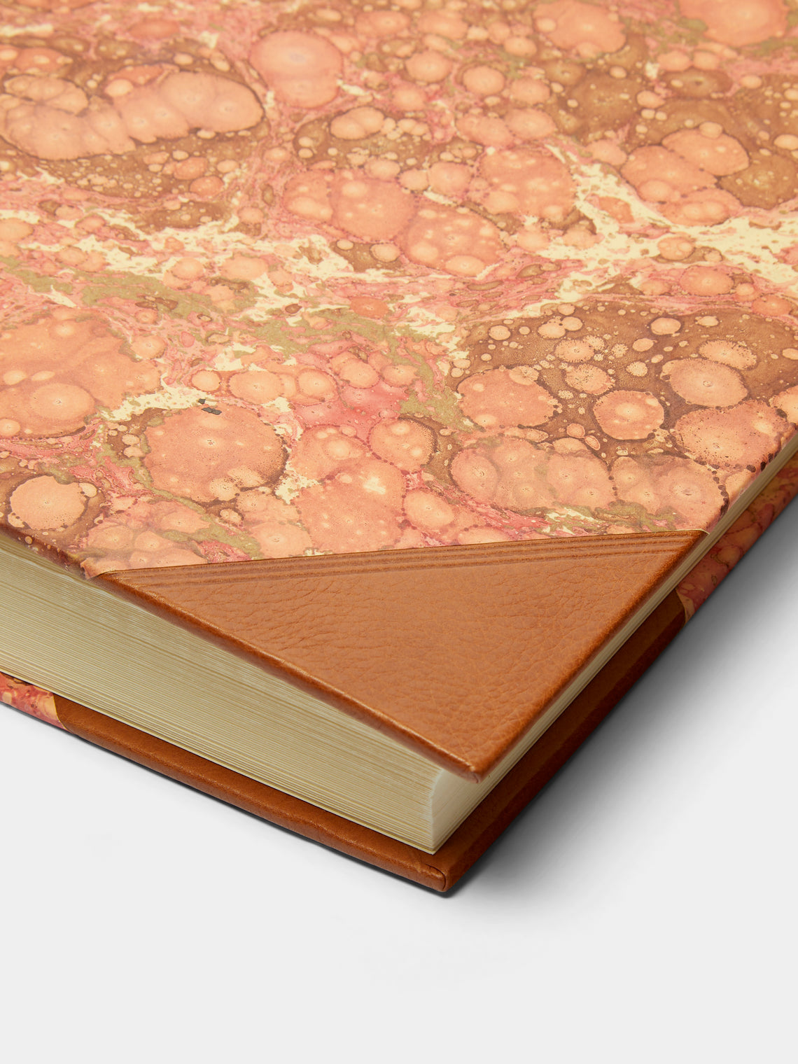 Giannini Firenze - Hand-Marbled Leather Bound Large Photo Album -  - ABASK