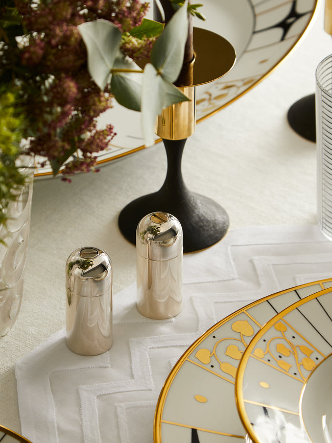 Chiarugi 1952 - Silver-Plated Brass Mini Salt and Pepper Mill (Set of 2) -  - ABASK