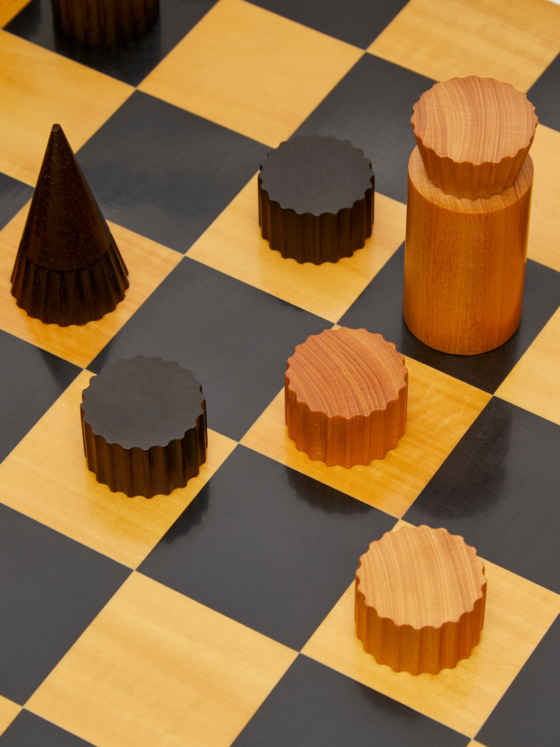Antique and Vintage - Ghisó for Dunhill Chess and Draughts Set - Brown - ABASK