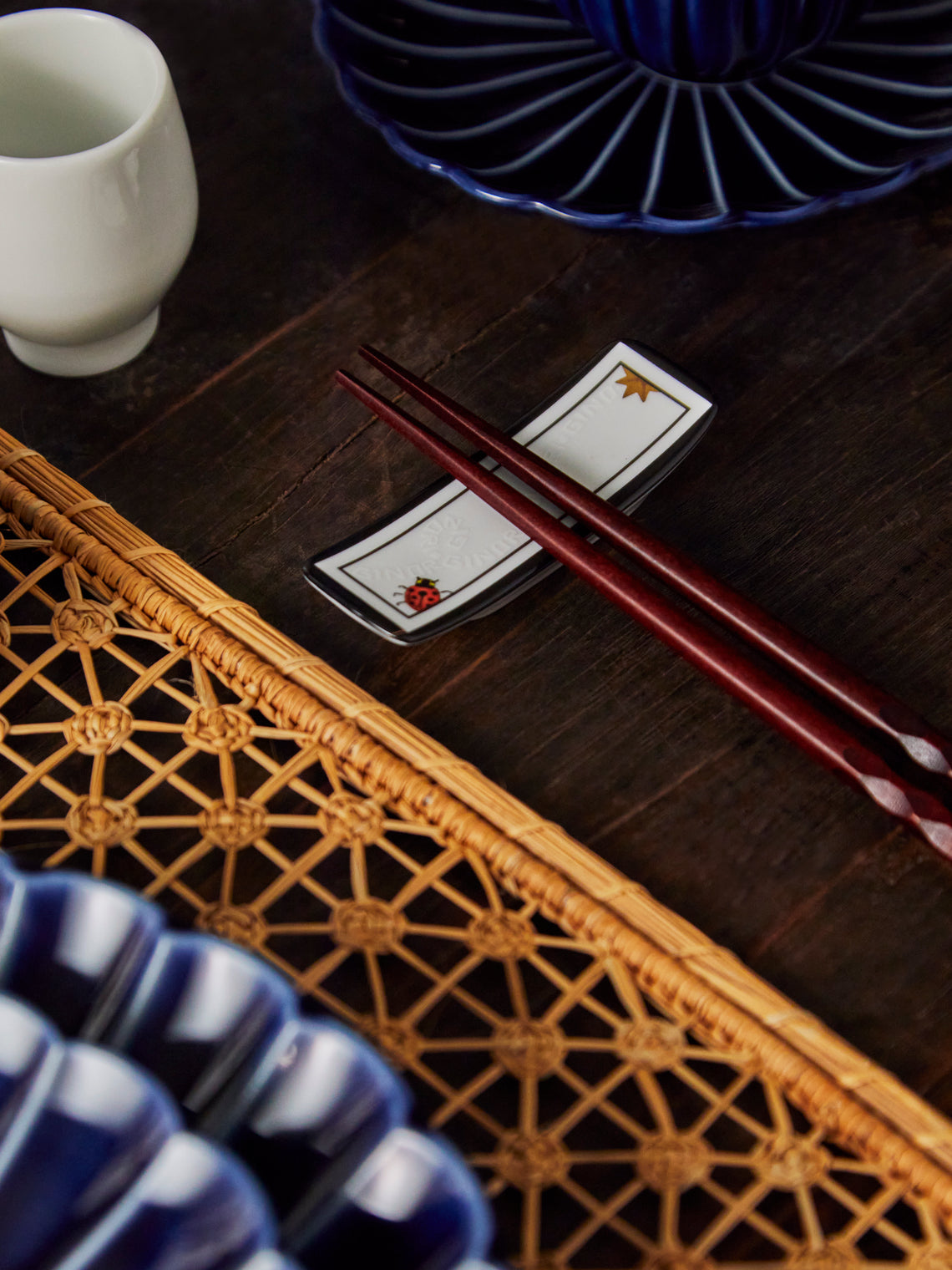 Ginori 1735 - Arcadia Porcelain Chopsticks Holders (Set of 2) - Multiple - ABASK