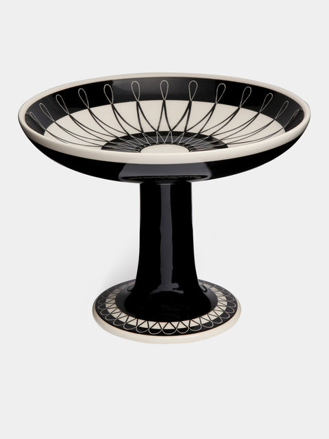 Hedwig Bollhagen - Ritzen Hand-Painted Ceramic Pedestal Serving Bowl -  - ABASK - 