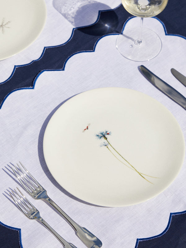 Angela Wickstead - Diletta Scalloped Linen Placemats (Set of 4) -  - ABASK