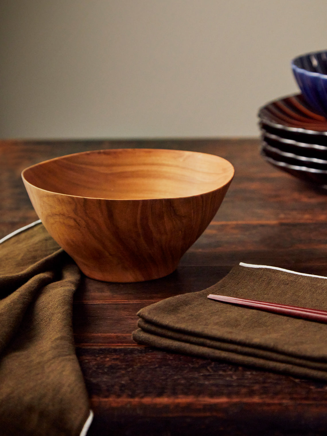 Antonis Cardew - Hand-Turned Oak Small Bowl - Brown - ABASK