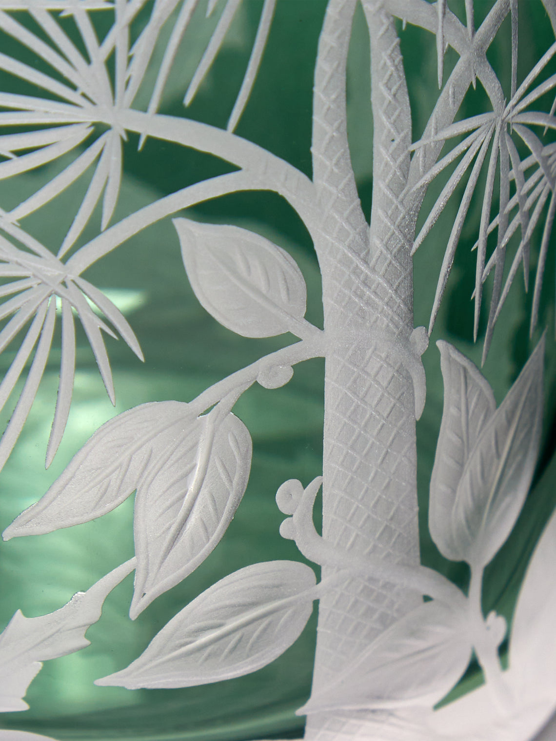 Artel - Primeval Palms Hand-Engraved Crystal Tumblers (Set of 4) -  - ABASK