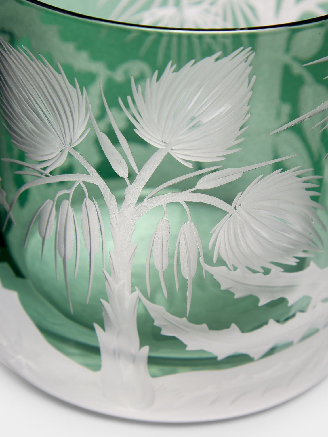 Artel - Primeval Palms Hand-Engraved Crystal Tumblers (Set of 4) -  - ABASK