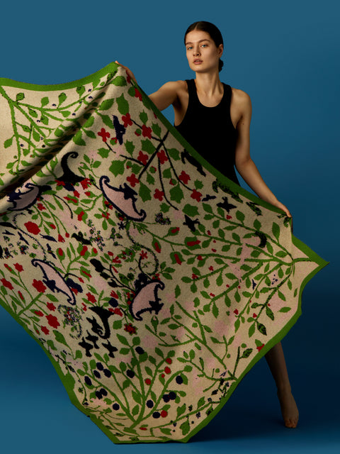 Saved NY - Eden's Garden Cashmere Blanket -  - ABASK