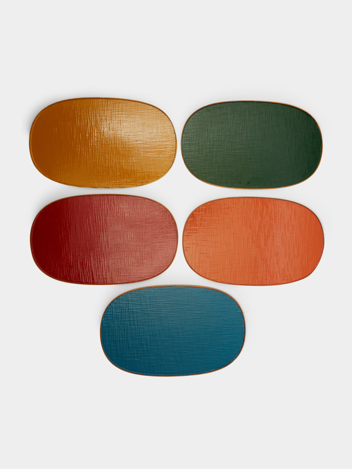 Huh Myoung-Wook - Ottchil Ash Placemats with Leather Holder (Set of 5) -  - ABASK - 