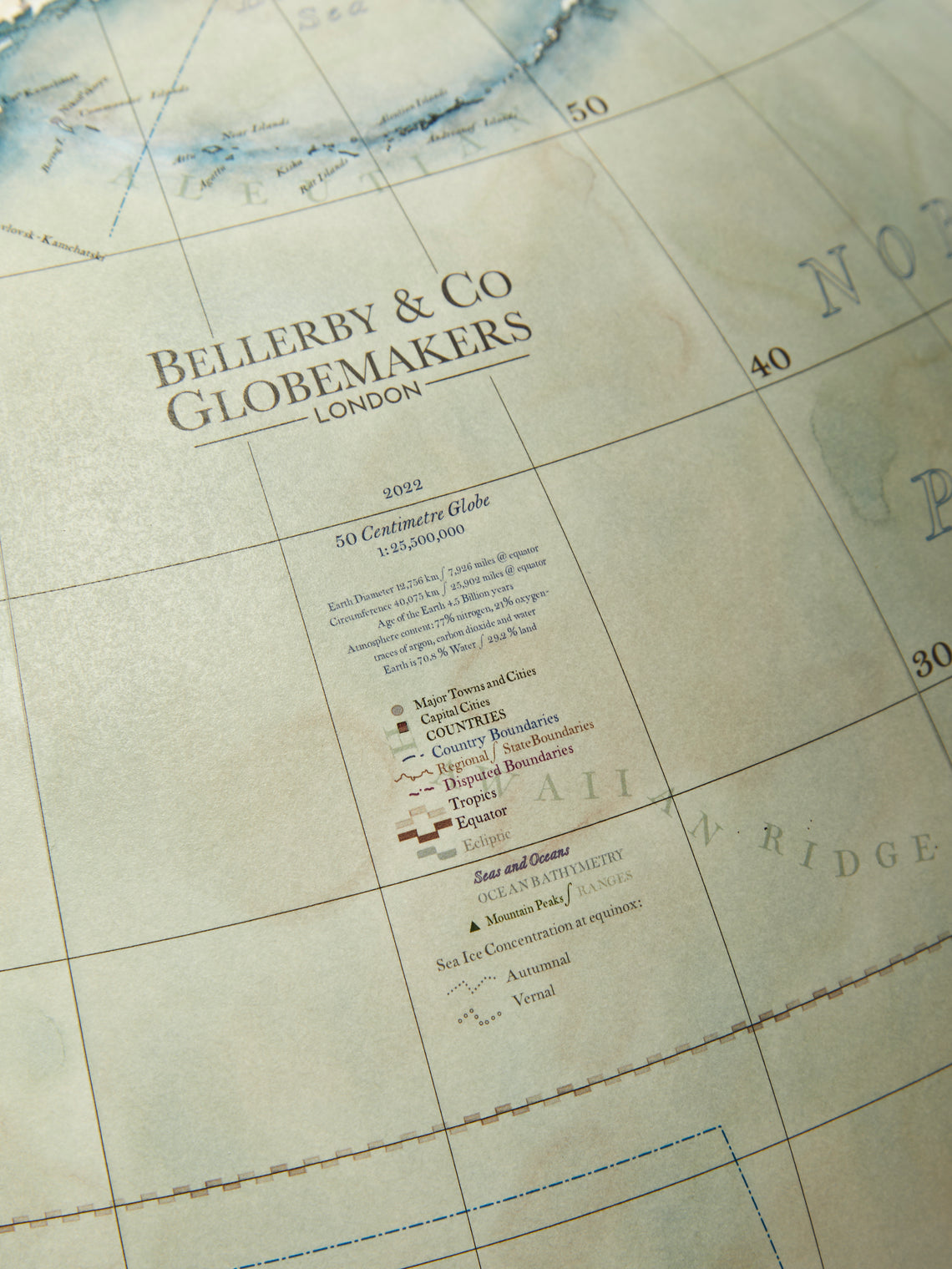 Bellerby & Co - The Albion Floor Standing Globe (50cm) -  - ABASK
