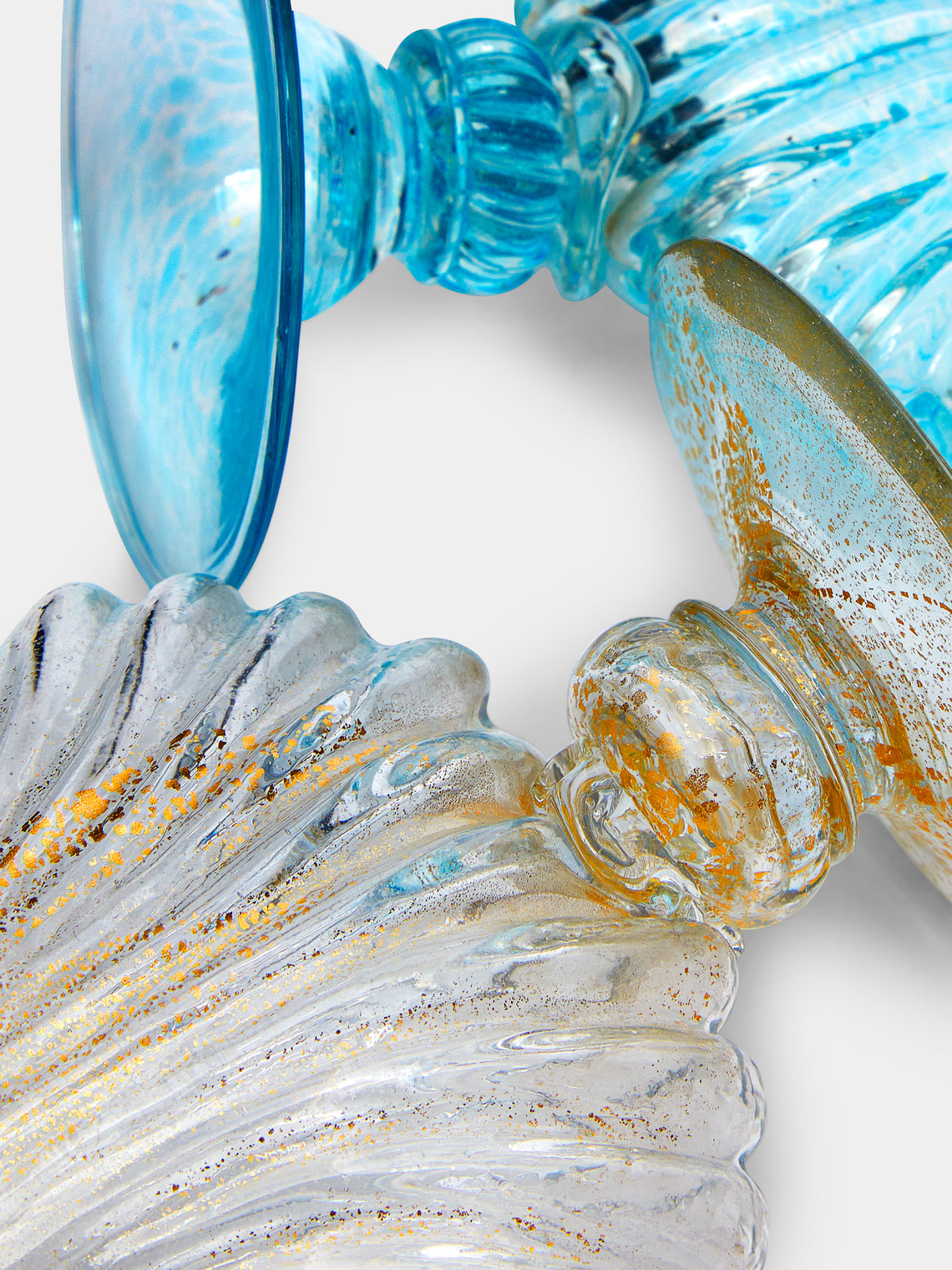 Antique and Vintage - 1950s Salviati & Co Murano Glass Compotes (Set of 2) -  - ABASK