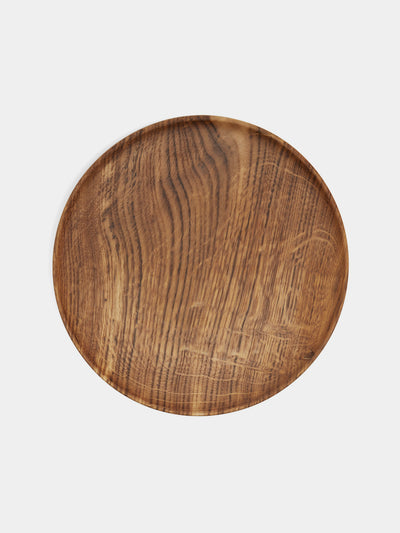 Antonis Cardew - Hand-Turned Oak Wood Dinner Plate -  - ABASK - 