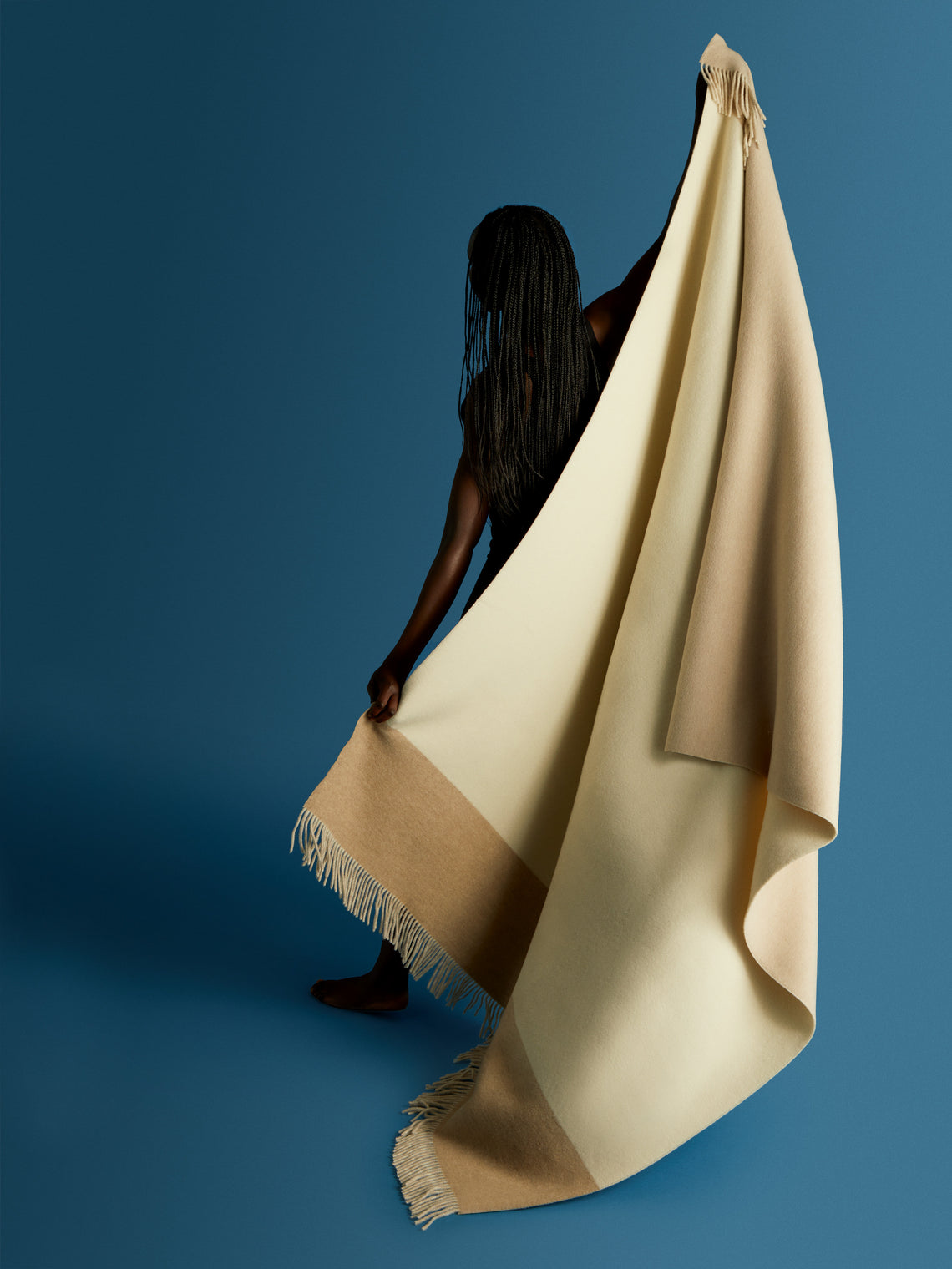 Brunello Cucinelli - Cashmere Colour-Block Blanket - Beige - ABASK