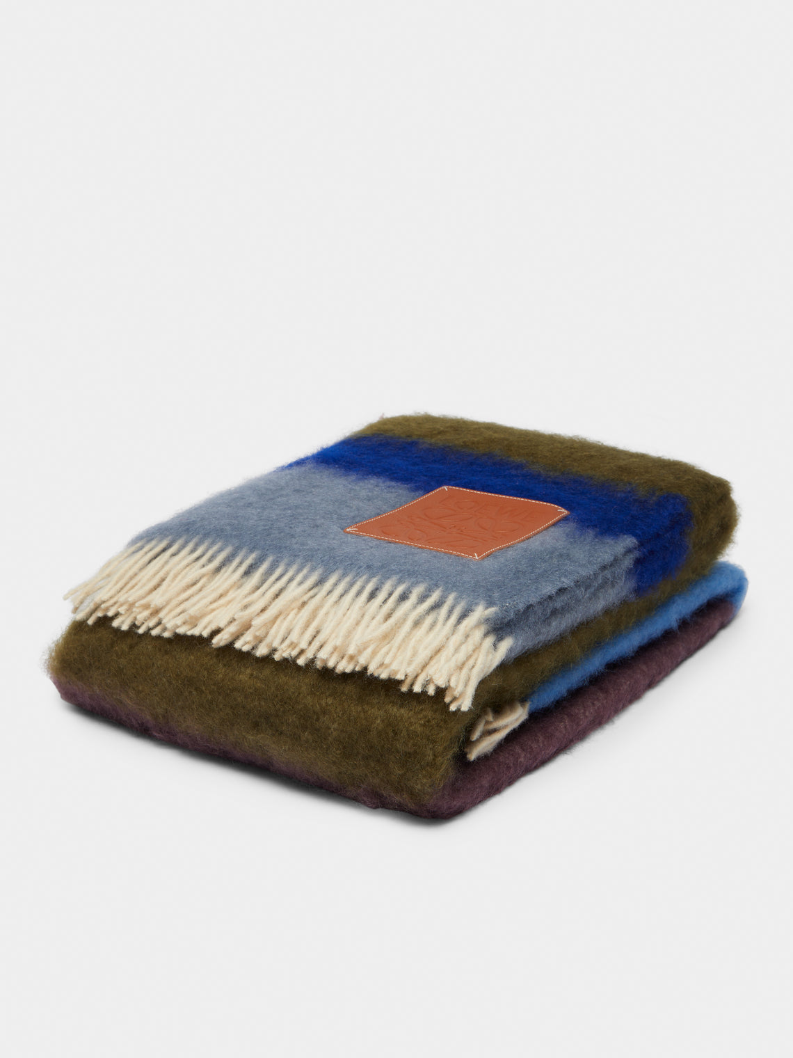 Loewe Home - Mohair Striped Blanket -  - ABASK