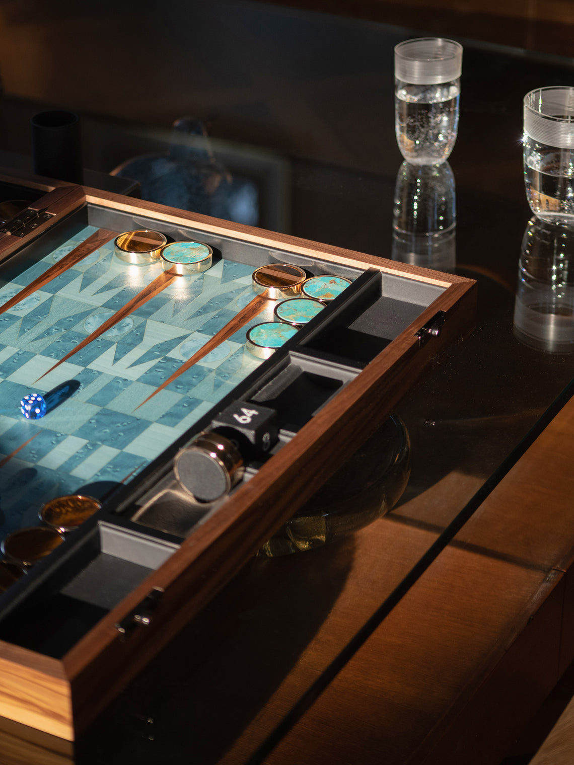 Alexandra Llewellyn - Geometrix Marquetry Tournament Backgammon Set - Multiple - ABASK