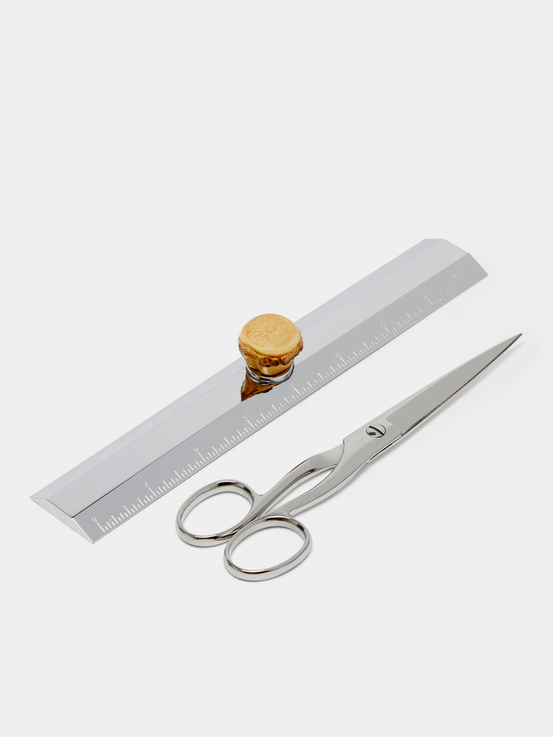 Lorenzi Milano - Bamboo and Leather Desk Set -  - ABASK