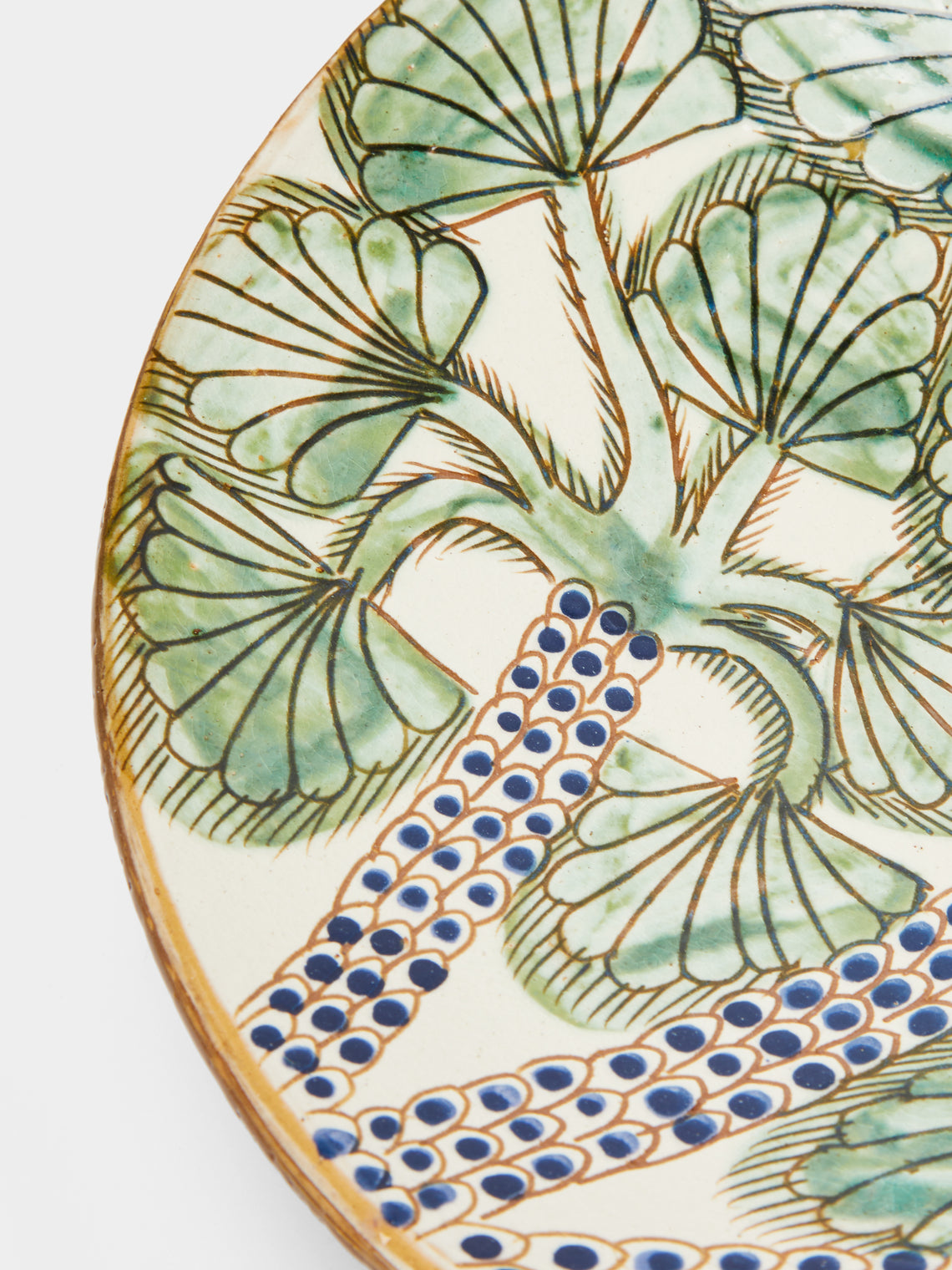 Anut - Nakhla Palms Hand-Painted Ceramic Serving Bowl -  - ABASK