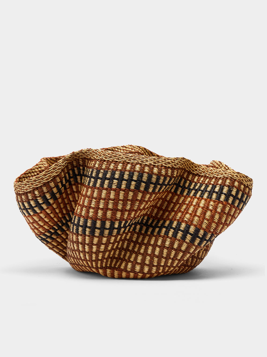 Baba Tree - Pakurigo Wave Handwoven Elephant Grass Basket -  - ABASK - 