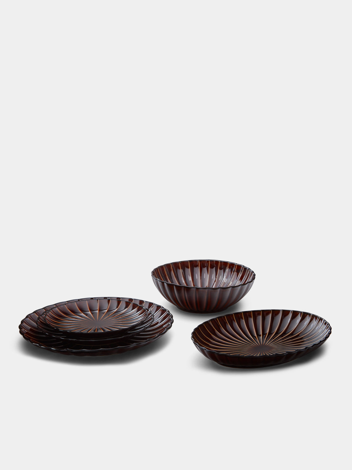 Kaneko Kohyo - Giyaman Urushi Ceramic Dessert Plates (Set of 4) -  - ABASK