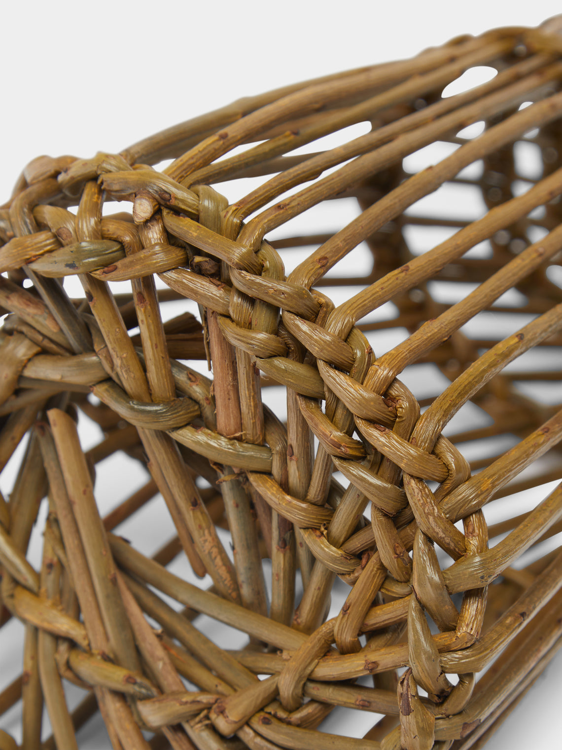 Rachel Bower - Handwoven Willow Garlic Basket -  - ABASK