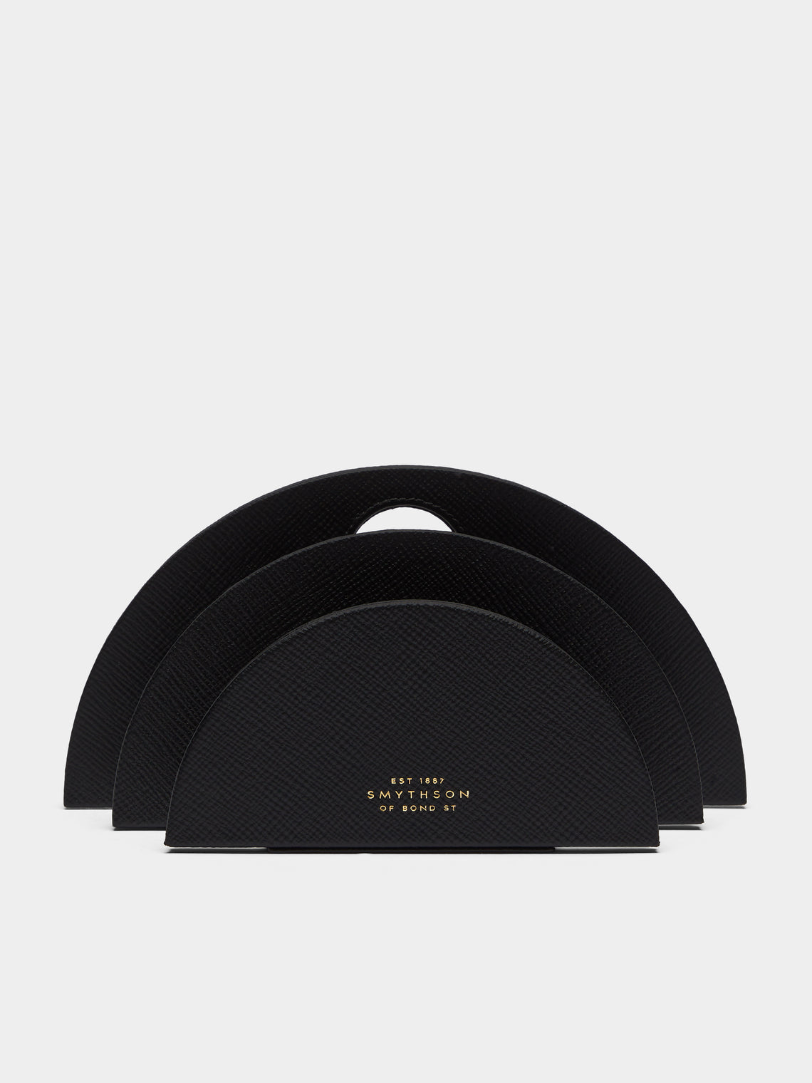 Smythson - Panama Leather Letter Rack -  - ABASK