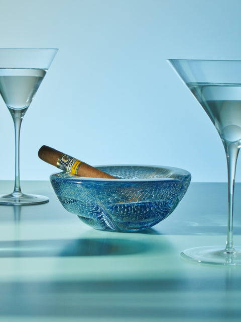 Antique and Vintage - 1950s Bullicante Murano Glass Ashtray (Set of 3) -  - ABASK