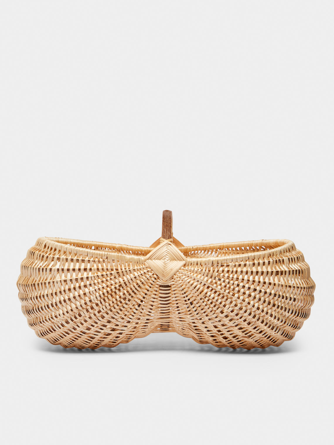 Benjamin Nauleau - Handwoven White Willow Flower Basket -  - ABASK