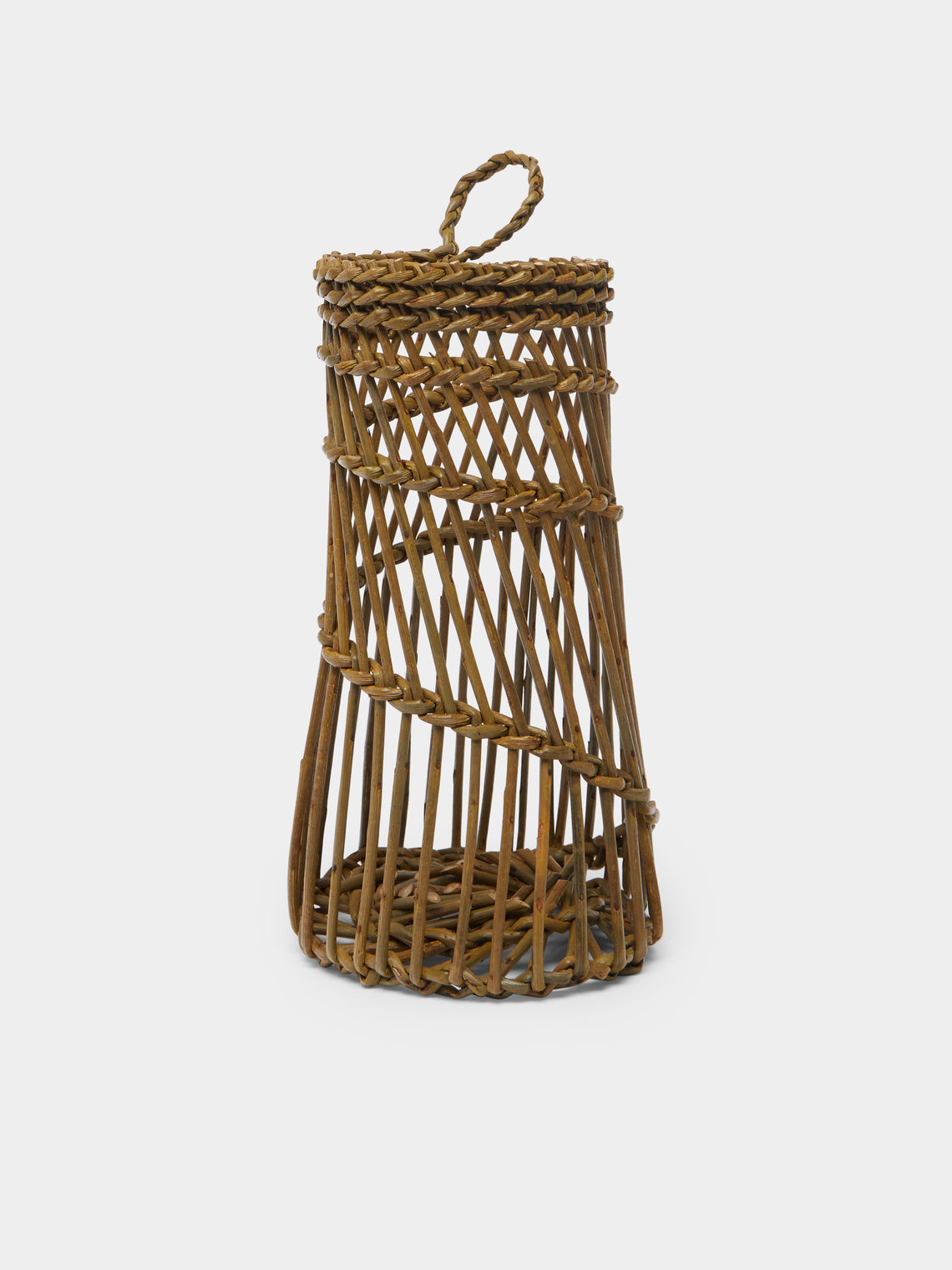 Rachel Bower - Handwoven Willow Garlic Basket -  - ABASK