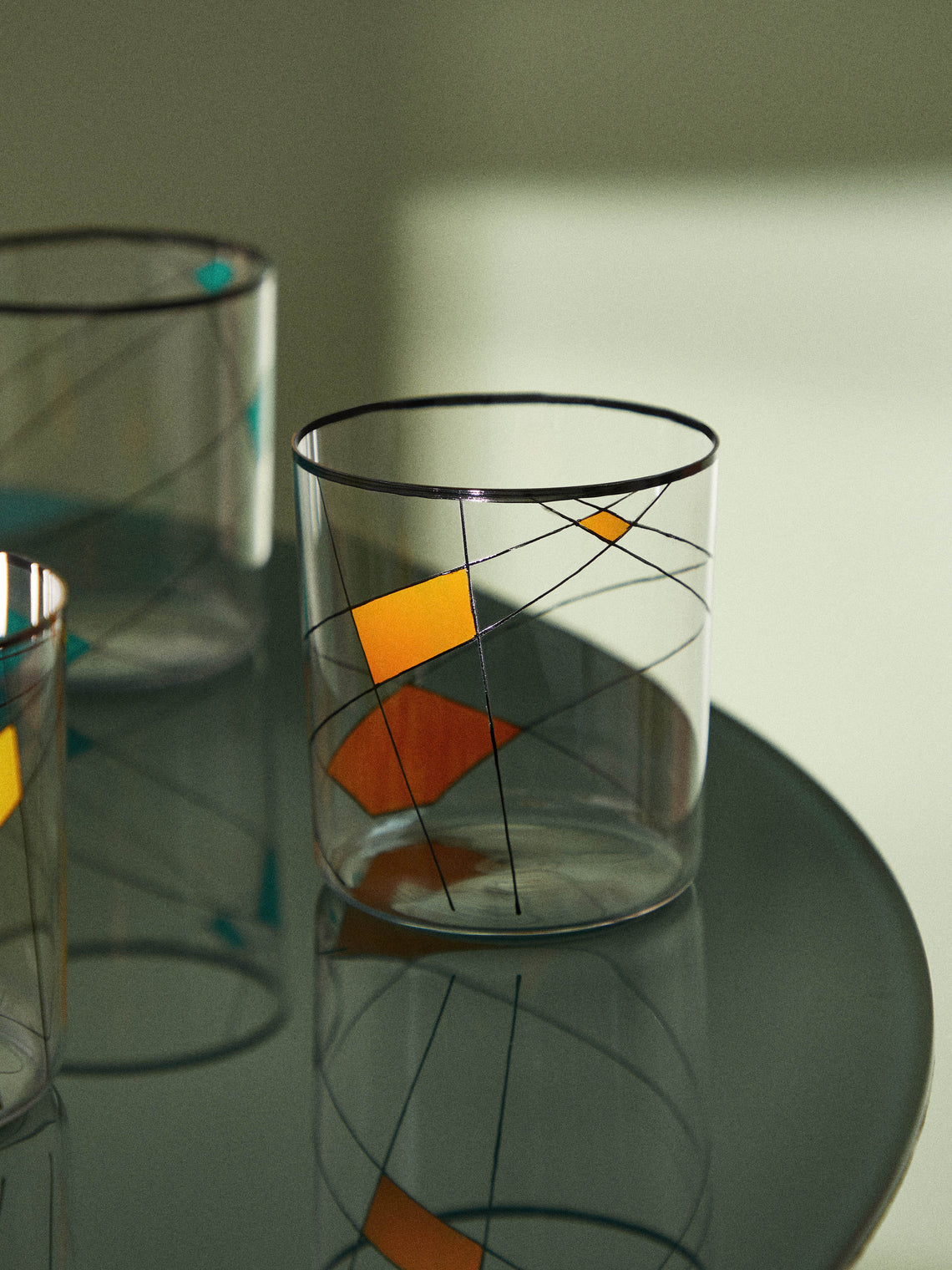 Lobmeyr - Neo Enamel Hand-Painted Crystal Tumbler -  - ABASK