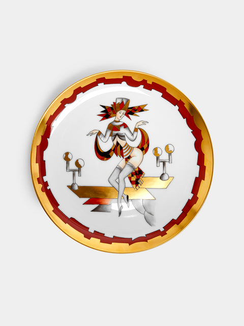 Augarten - Art Déco Dancer Hand-Painted Porcelain Plate -  - ABASK - 