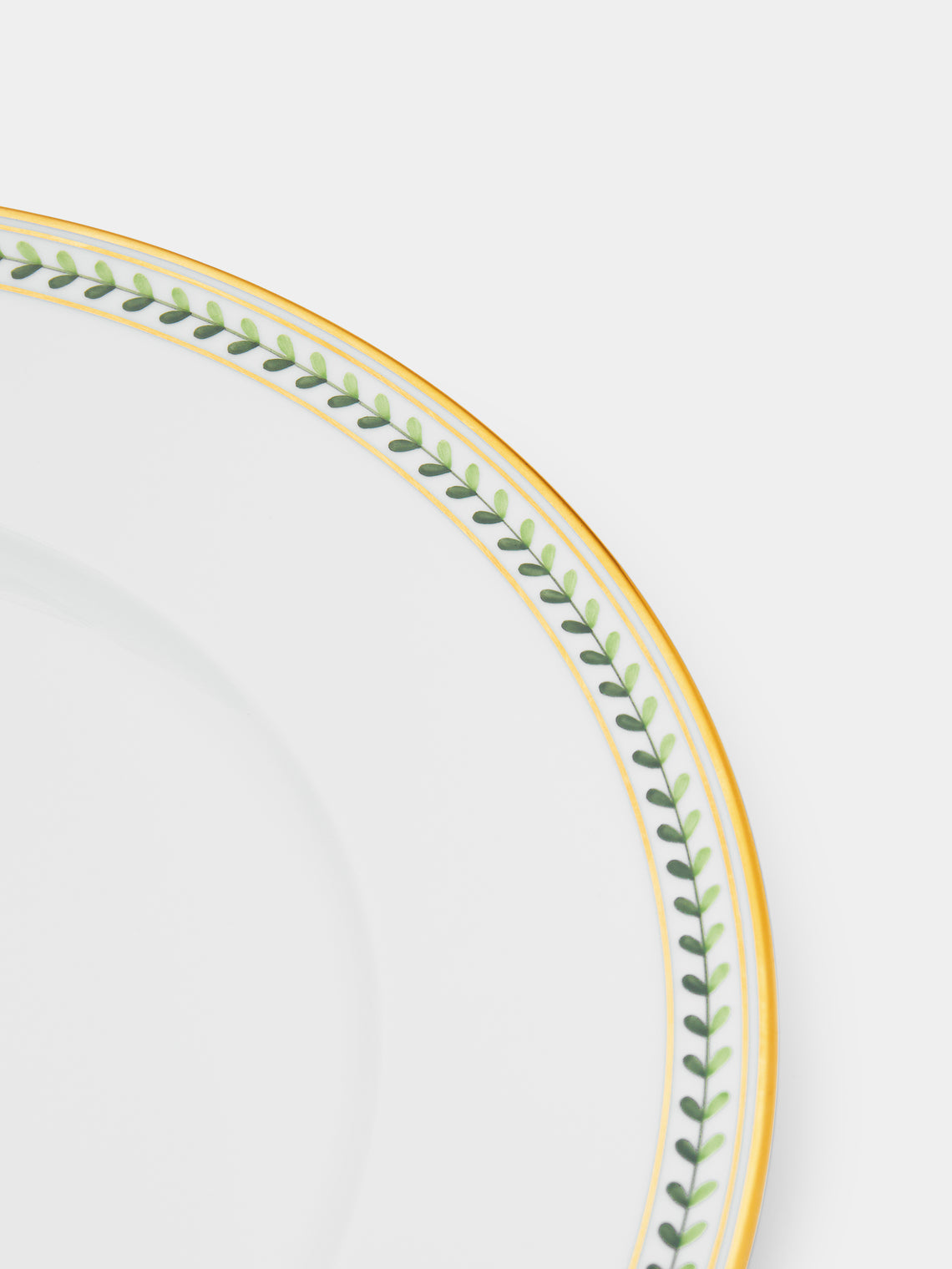 Augarten - Leafed Edge Hand-Painted Porcelain Dinner Plate - ABASK