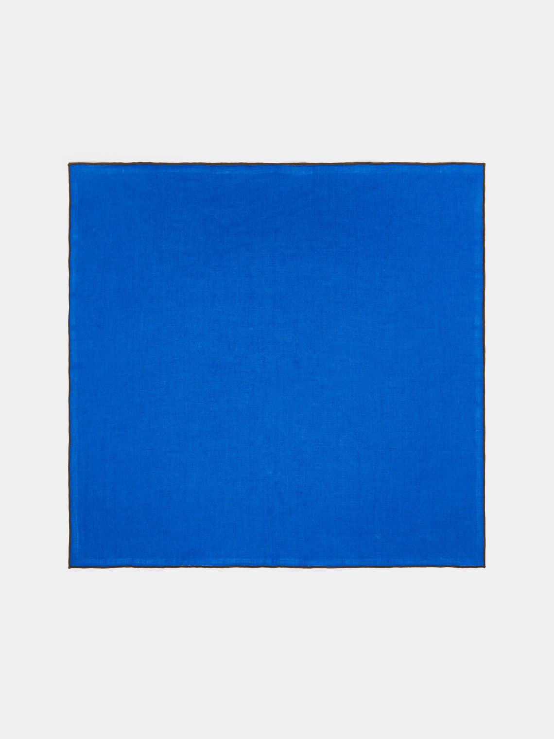 Madre Linen - Hand-Dyed Linen Contrast-Edge Napkins (Set of 4) -  - ABASK
