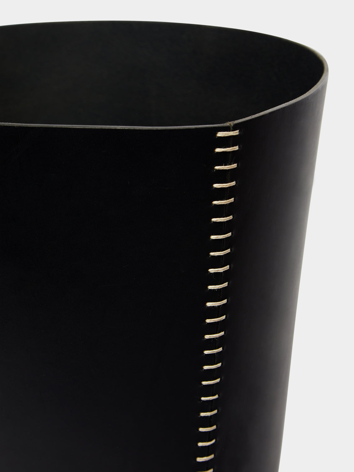 Otis Ingrams - Eyelet Leather Wastepaper Bin -  - ABASK