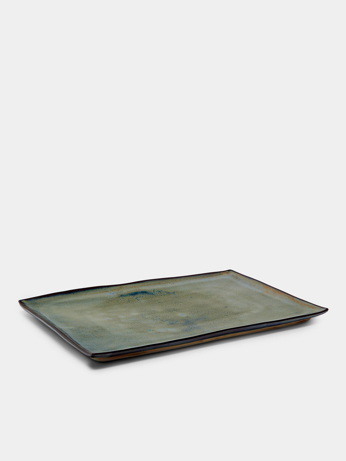 Mervyn Gers Ceramics - Hand-Glazed Ceramic Rectangular Serving Platter -  - ABASK
