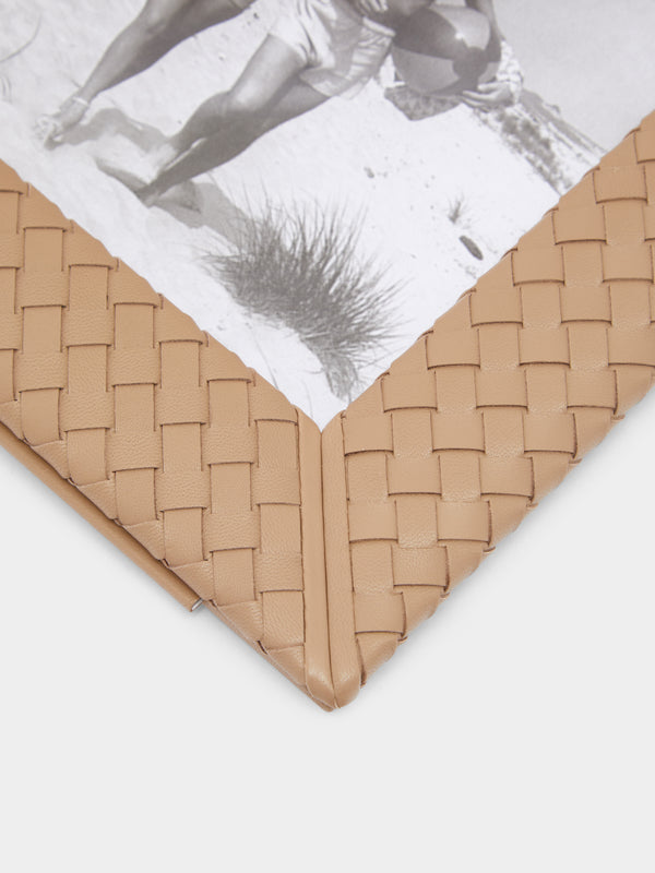 Riviere - Woven Leather Photo Frame -  - ABASK