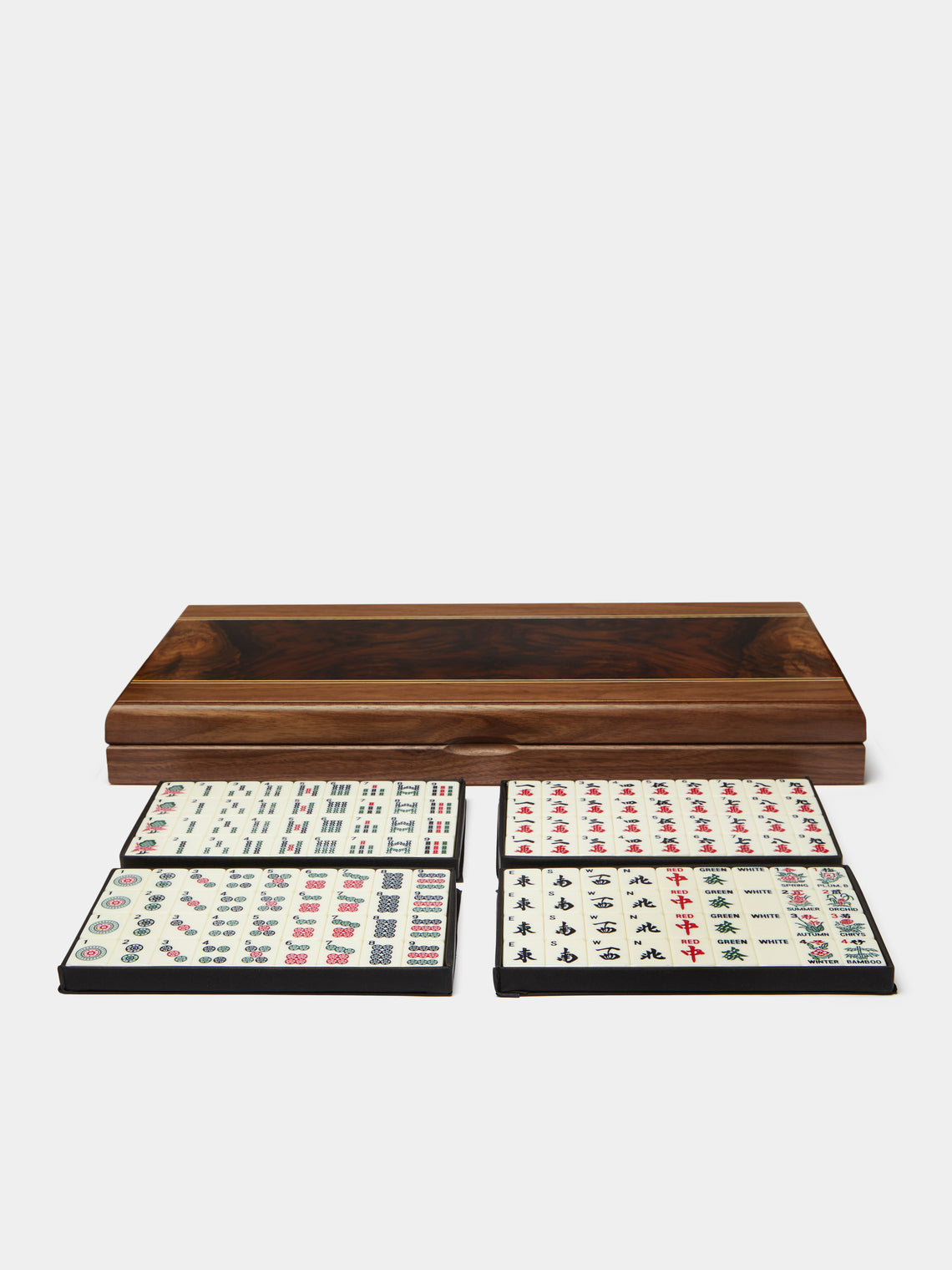 Dal Negro - Leather and Walnut Mahjong Set -  - ABASK