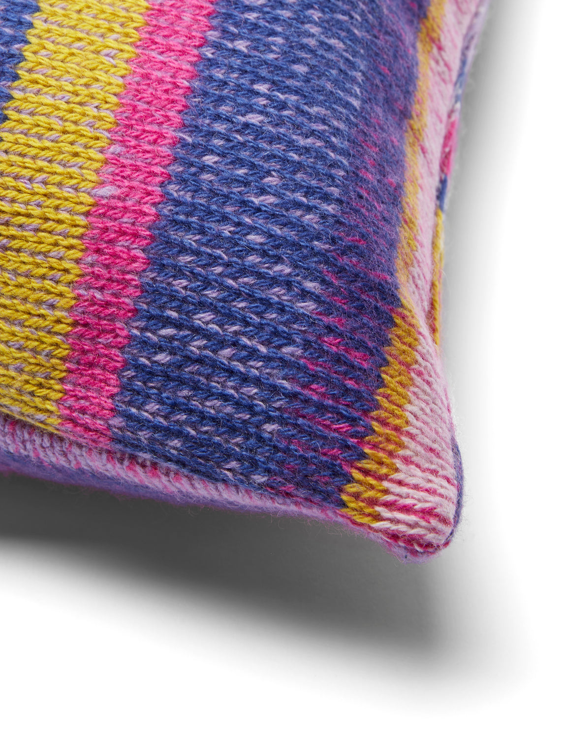 The Elder Statesman - Stripe Super Soft Cashmere Pillow -  - ABASK