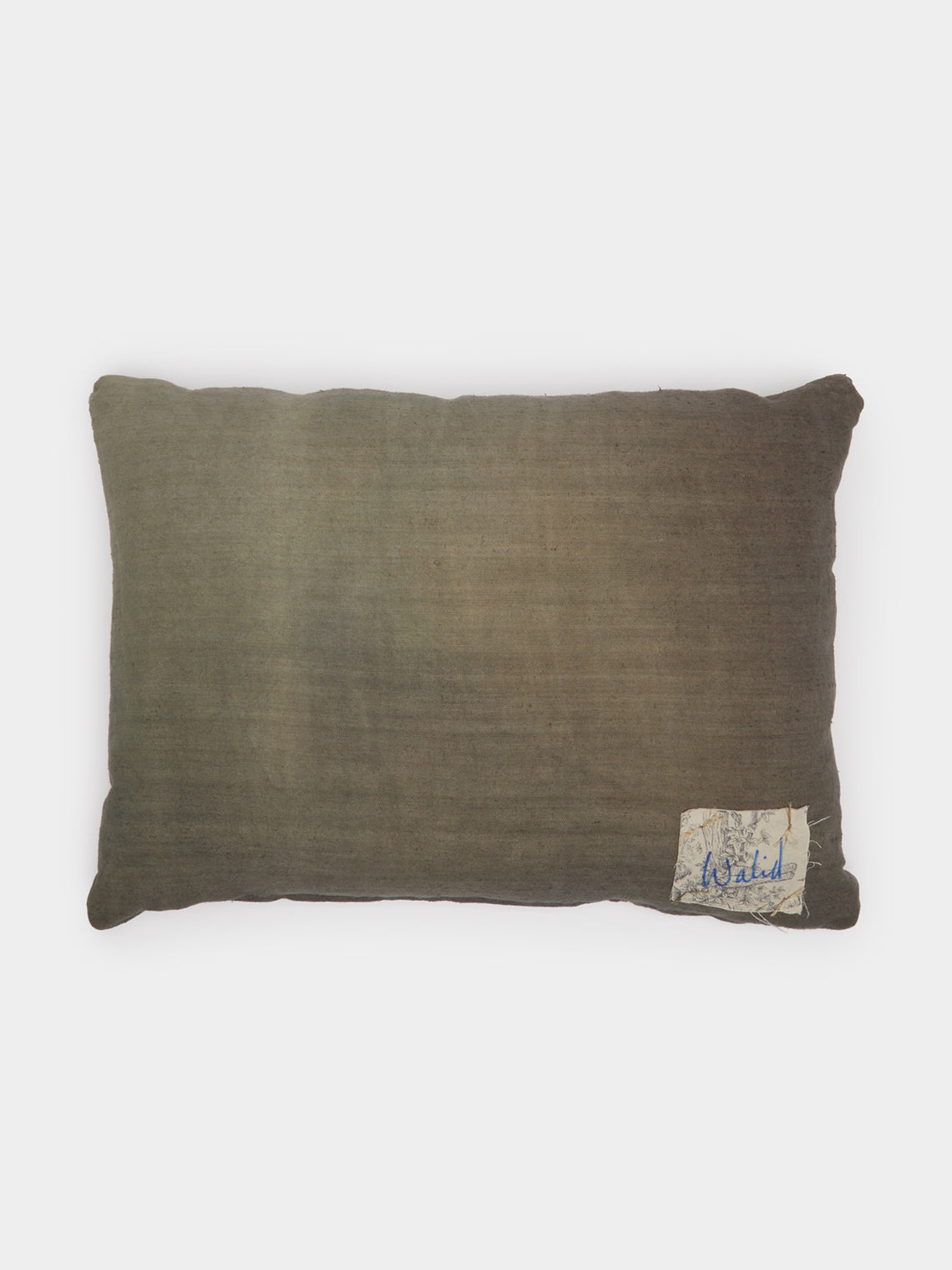 By Walid - 19th-Century Needlepoint Linen Cushion -  - ABASK