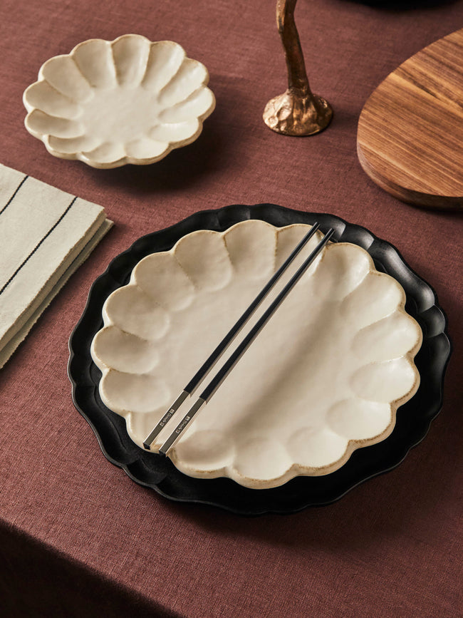 Ifuji - Italian Hand-Carved Wood Large Round Tray -  - ABASK