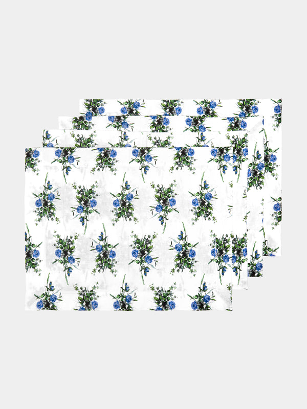 Emilia Wickstead - Linen Floral Placemats (Set of 4) -  - ABASK