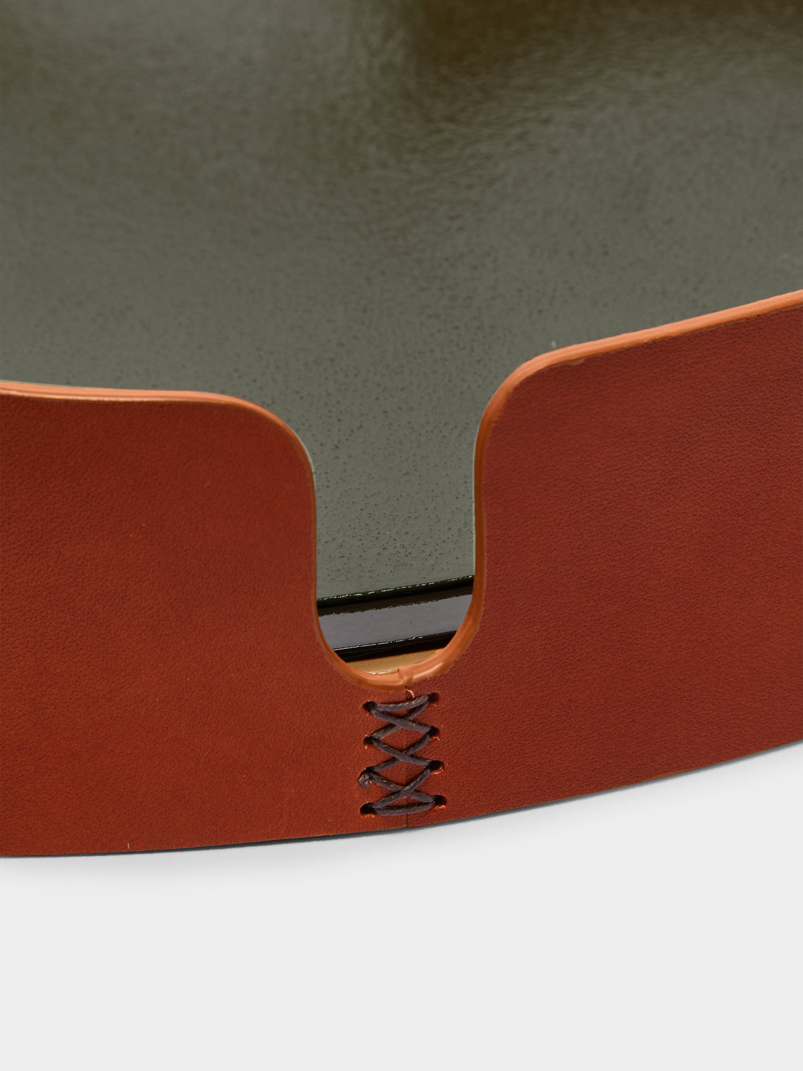 Huh Myoung-Wook - Ottchil Metal Placemats with Leather Holder (Set of 5) -  - ABASK