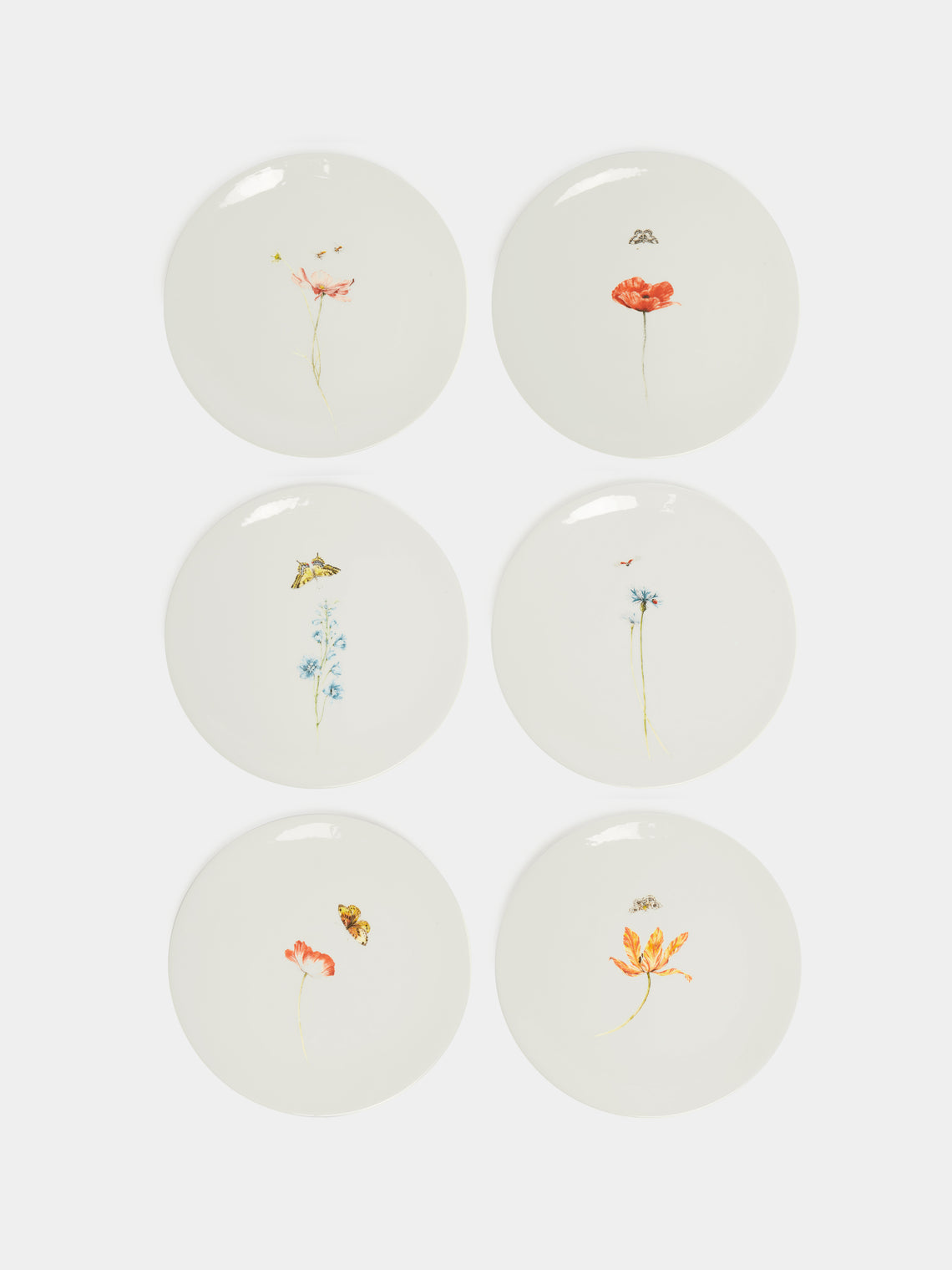 Laboratorio Paravicini - Bloom Ceramic Dinner Plates (Set of 6) -  - ABASK