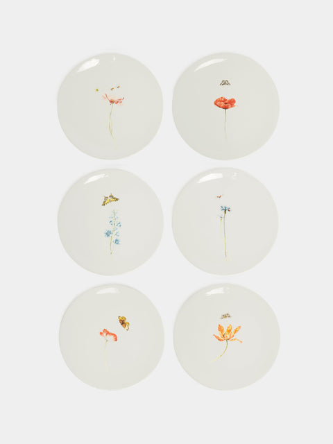 Laboratorio Paravicini - Bloom Ceramic Dinner Plates (Set of 6) -  - ABASK