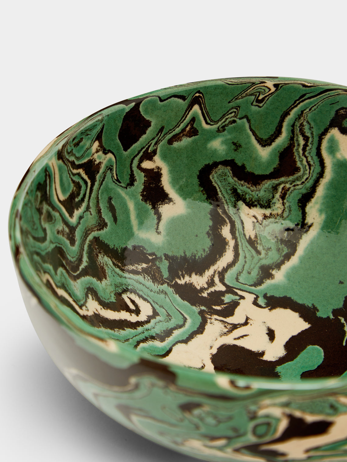 Atelier Saint-André Perrin - Marbled Ceramic Serving Bowl -  - ABASK