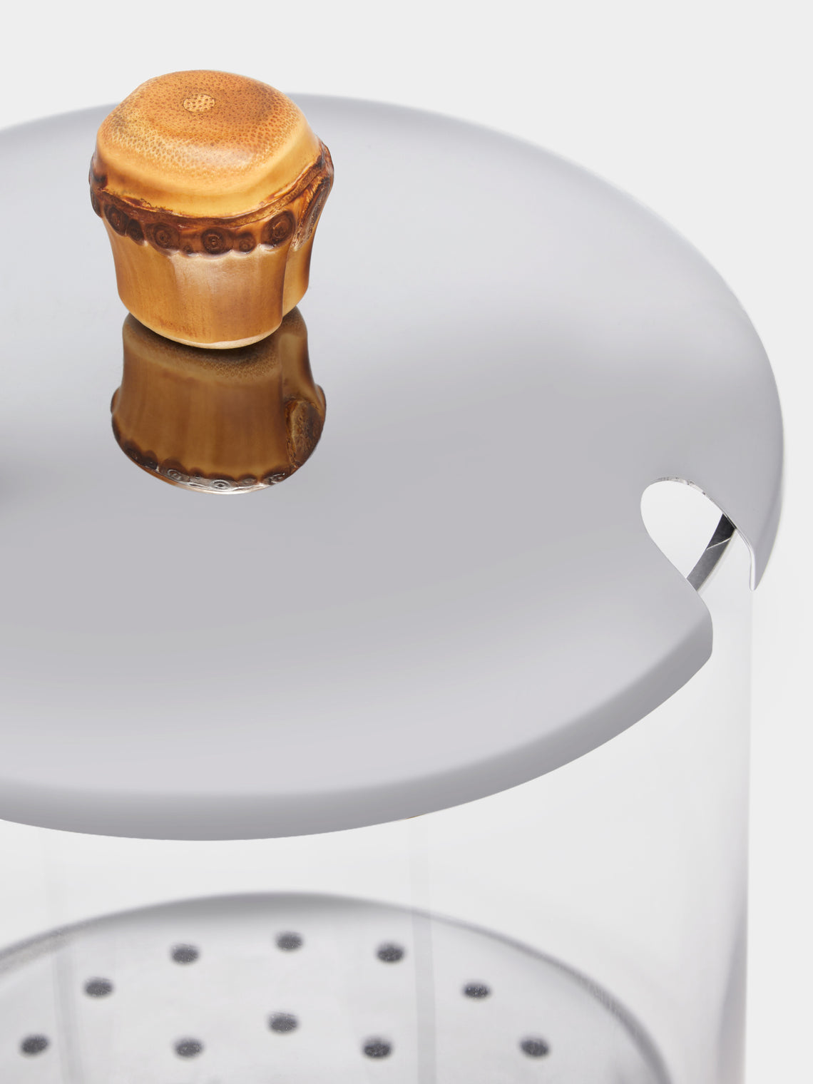 Lorenzi Milano - Chrome-Plated Bamboo Ice Bucket -  - ABASK