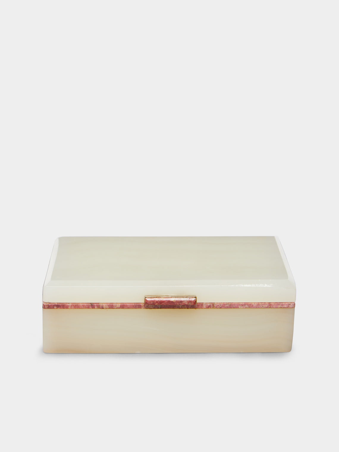 Antique and Vintage - 1940s White Onyx Cigar Box -  - ABASK - 