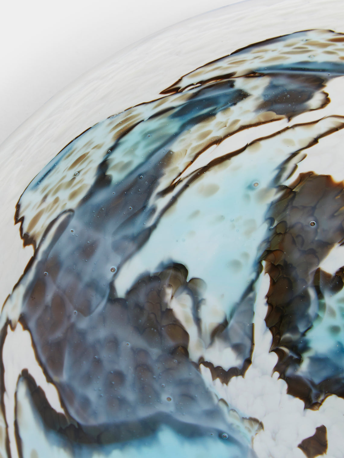 Stories of Italy - Hand-Blown Murano Glass Dessert Plates (Set of 2) -  - ABASK