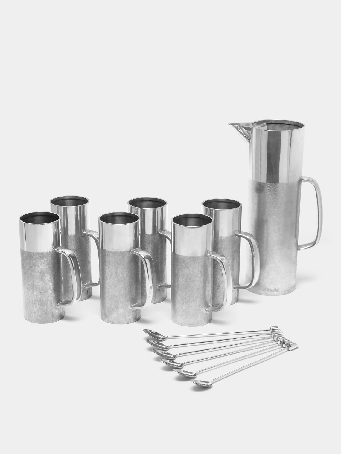 Antique and Vintage - 1960s Gerald Benney Pewter Cocktail Set - Silver - ABASK - 
